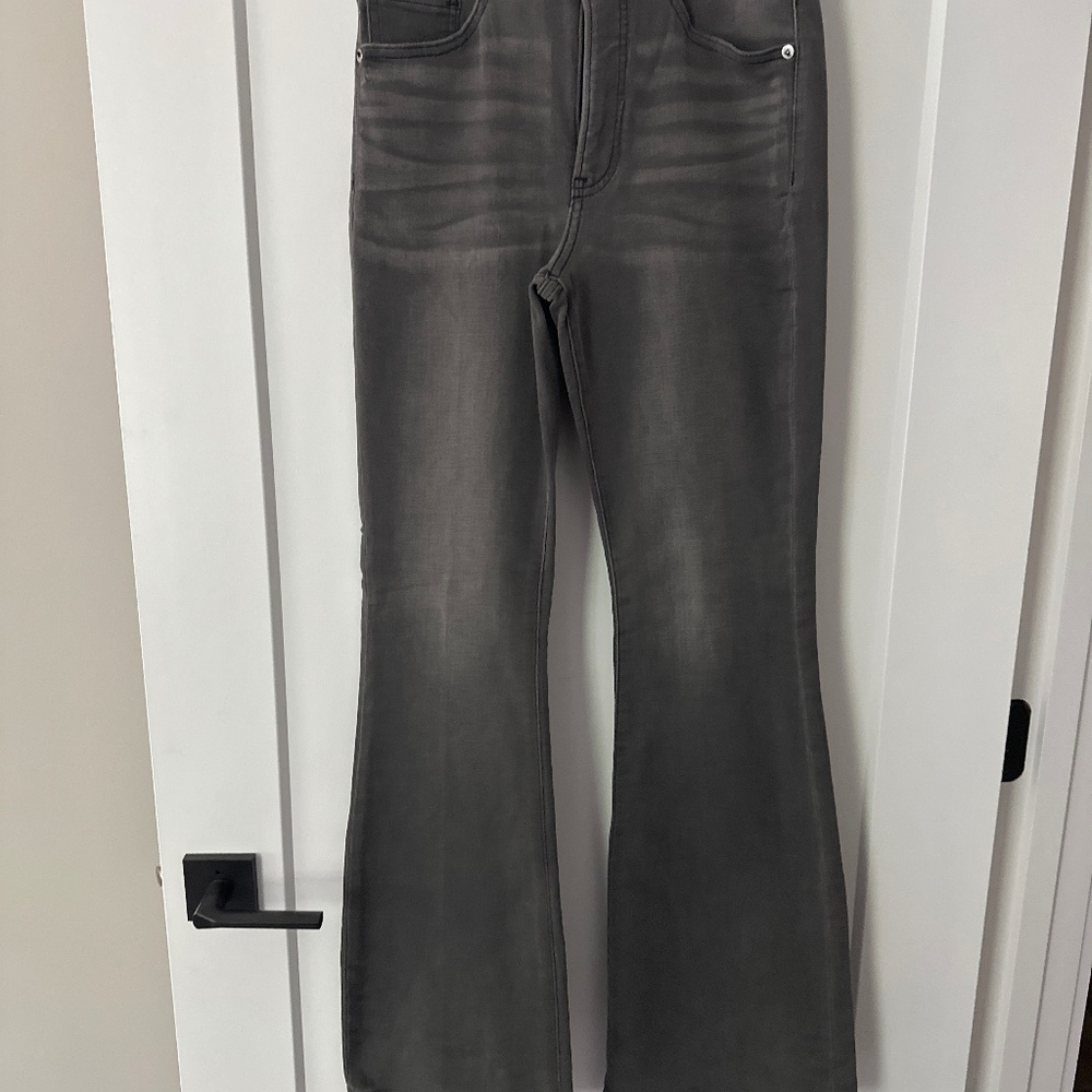 Express high rise flare jeans